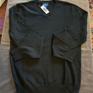 Black V-neck Sweater